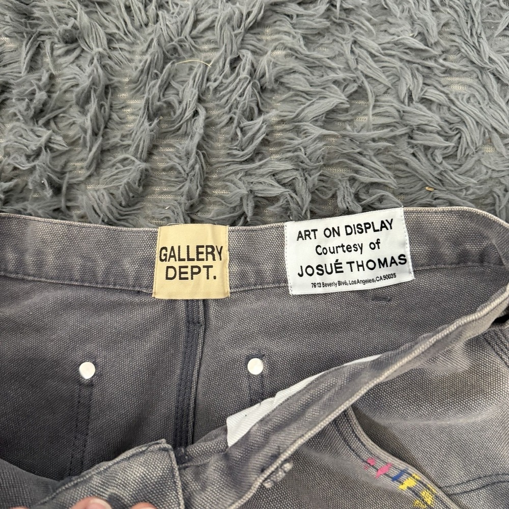 Gallery Dept Carpenter Flare Pants Men's Size 32x32 Gray Carhartt Distressed - Picture 4 of 6